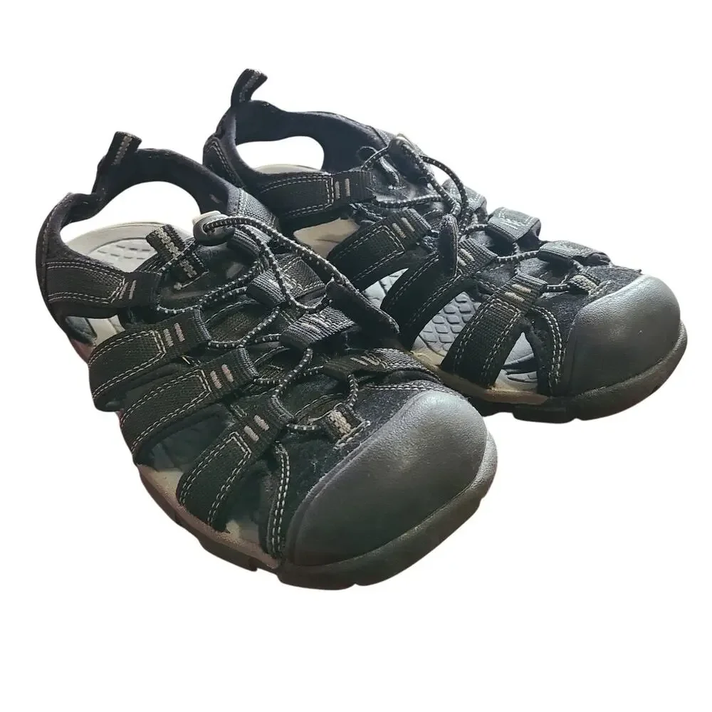 Croft &‎ Barrow Closed Toe Fisherman Sandals Mens 8 Black Hiking Slip On
